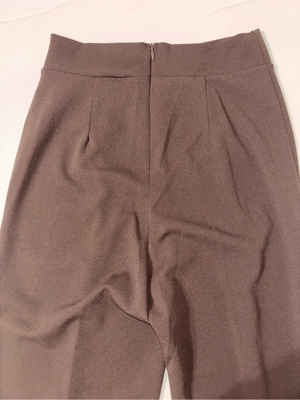 Fashion Nova Wide-Leg High-Waist Pants in Dark Brown - Picture 2 of 3